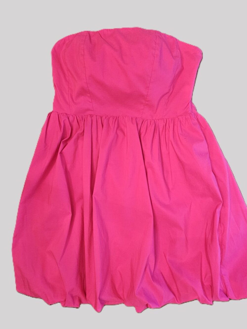 Express Bright Fuchsia Strapless Bubble Dress. Medium. New With Tags